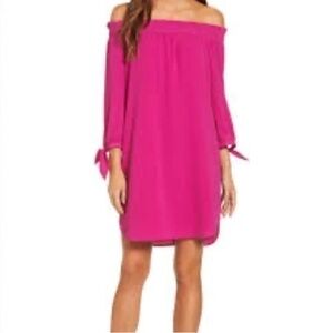 Vince Camuto Off Shoulder Orchid Dress Size 4